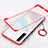 Custodia Ultra Sottile Trasparente Rigida Cover per Realme X50 5G Rosso