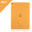 Custodia Ultra Sottile Trasparente Rigida Opaca per Apple iPad Air Arancione