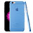 Custodia Ultra Sottile Trasparente Rigida Opaca per Apple iPhone 6 Plus Blu