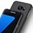 Custodia Ultra Sottile Trasparente Rigida Opaca per Samsung Galaxy S7 Edge G935F Nero