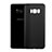 Custodia Ultra Sottile Trasparente Rigida Opaca T01 per Samsung Galaxy S8 Nero