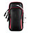 Fascia da Braccio Custodia Armband Corsa Sportiva Universale A01 Rosso e Nero