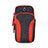Fascia da Braccio Custodia Armband Corsa Sportiva Universale A09 Rosso
