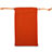 Marsupio Tasca Sacchetto in Velluto Cover Universale Arancione