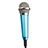 Microfono Mini Stereo Karaoke 3.5mm con Supporto Blu