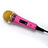 Microfono Mini Stereo Karaoke 3.5mm con Supporto M07 Rosa