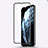 Pellicola in Vetro Temperato Protettiva Integrale Proteggi Schermo Film F03 per Apple iPhone 11 Pro Max Nero