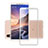 Pellicola in Vetro Temperato Protettiva Integrale Proteggi Schermo Film F09 per Xiaomi Mi Mix 3 Bianco