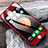Pellicola in Vetro Temperato Protettiva Integrale Proteggi Schermo Film F24 per Apple iPhone 7 Plus Rosso
