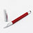 Penna Pennino Pen Touch Screen Capacitivo Universale P10 Rosso