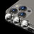 Protettiva della Fotocamera Vetro Temperato Proteggi Schermo C08 per Apple iPhone 14 Pro Max Nero