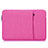 Sacchetto in Velluto Custodia Tasca Marsupio L04 per Huawei Honor MagicBook 15 Rosa Caldo