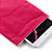 Sacchetto in Velluto Custodia Tasca Marsupio per Amazon Kindle 6 inch Rosa Caldo