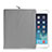 Sacchetto in Velluto Custodia Tasca Marsupio per Apple iPad 2 Grigio