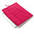 Sacchetto in Velluto Custodia Tasca Marsupio per Apple iPad 2 Rosa Caldo