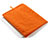 Sacchetto in Velluto Custodia Tasca Marsupio per Apple iPad 3 Arancione