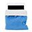 Sacchetto in Velluto Custodia Tasca Marsupio per Apple iPad Pro 12.9 (2020) Cielo Blu