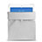 Sacchetto in Velluto Custodia Tasca Marsupio per Huawei MatePad 10.8 Bianco