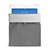 Sacchetto in Velluto Custodia Tasca Marsupio per Huawei MediaPad M3 Lite 10.1 BAH-W09 Grigio