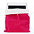 Sacchetto in Velluto Custodia Tasca Marsupio per Samsung Galaxy Tab S5e 4G 10.5 SM-T725 Rosa Caldo