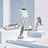 Sostegno Cellulari Supporto Smartphone Universale N08 Bianco