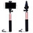 Sostegnotile Bluetooth Selfie Stick Allungabile Bastone Selfie Universale S13 Oro Rosa