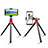 Sostegnotile Bluetooth Selfie Stick Tripode Allungabile Bastone Selfie Universale T01 Nero
