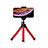 Sostegnotile Bluetooth Selfie Stick Tripode Allungabile Bastone Selfie Universale T16 Rosso