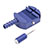 Strumento Rimosso per Cinturino Braccialetto Orologio per Apple iWatch 3 42mm Blu