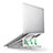 Supporto Computer Sostegnotile Notebook Universale K03 per Apple MacBook Air 13 pollici Argento