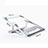 Supporto Computer Sostegnotile Notebook Universale K03 per Apple MacBook Air 13 pollici Argento