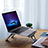 Supporto Computer Sostegnotile Notebook Universale K06 per Apple MacBook Air 13 pollici Grigio Scuro