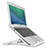 Supporto Computer Sostegnotile Notebook Universale S02 per Apple MacBook 12 pollici Argento
