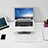 Supporto Computer Sostegnotile Notebook Universale S07 per Apple MacBook Air 13 pollici Argento