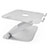 Supporto Computer Sostegnotile Notebook Universale S08 per Apple MacBook Air 13 pollici Argento