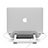 Supporto Computer Sostegnotile Notebook Universale S10 per Apple MacBook 12 pollici Argento