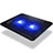 Nero Supporto per Latpop Sostegnotile Notebook Ventola Raffreddamiento Stand USB Dissipatore Da 9 a 14 Pollici Universale S01 per Apple MacBook Air 13 pollici Nero
