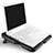 Supporto per Latpop Sostegnotile Notebook Ventola Raffreddamiento Stand USB Dissipatore Da 9 a 16 Pollici Universale M06 per Apple MacBook Pro 13 pollici Retina Nero