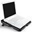 Supporto per Latpop Sostegnotile Notebook Ventola Raffreddamiento Stand USB Dissipatore Da 9 a 16 Pollici Universale M06 per Huawei Honor MagicBook 15 Nero