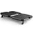 Supporto per Latpop Sostegnotile Notebook Ventola Raffreddamiento Stand USB Dissipatore Da 9 a 16 Pollici Universale M06 per Huawei MateBook 13 (2020) Nero