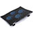 Supporto per Latpop Sostegnotile Notebook Ventola Raffreddamiento Stand USB Dissipatore Da 9 a 16 Pollici Universale M08 per Apple MacBook Pro 13 pollici Nero