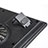 Supporto per Latpop Sostegnotile Notebook Ventola Raffreddamiento Stand USB Dissipatore Da 9 a 16 Pollici Universale M09 per Apple MacBook Air 13.3 pollici (2018) Nero