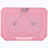 Supporto per Latpop Sostegnotile Notebook Ventola Raffreddamiento Stand USB Dissipatore Da 9 a 16 Pollici Universale M16 per Apple MacBook Air 11 pollici Rosa