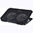 Supporto per Latpop Sostegnotile Notebook Ventola Raffreddamiento Stand USB Dissipatore Da 9 a 16 Pollici Universale M16 per Apple MacBook Air 13 pollici Nero