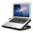 Supporto per Latpop Sostegnotile Notebook Ventola Raffreddamiento Stand USB Dissipatore Da 9 a 16 Pollici Universale M18 per Apple MacBook Air 13 pollici (2020) Nero