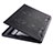 Supporto per Latpop Sostegnotile Notebook Ventola Raffreddamiento Stand USB Dissipatore Da 9 a 16 Pollici Universale M22 per Apple MacBook 12 pollici Nero