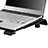 Supporto per Latpop Sostegnotile Notebook Ventola Raffreddamiento Stand USB Dissipatore Da 9 a 16 Pollici Universale M24 per Apple MacBook 12 pollici Nero