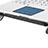Supporto per Latpop Sostegnotile Notebook Ventola Raffreddamiento Stand USB Dissipatore Da 9 a 16 Pollici Universale M24 per Apple MacBook Pro 15 pollici Nero