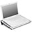 Supporto per Latpop Sostegnotile Notebook Ventola Raffreddamiento Stand USB Dissipatore Da 9 a 16 Pollici Universale M26 per Apple MacBook Air 11 pollici Argento
