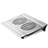 Supporto per Latpop Sostegnotile Notebook Ventola Raffreddamiento Stand USB Dissipatore Da 9 a 16 Pollici Universale M26 per Apple MacBook Pro 13 pollici Retina Argento